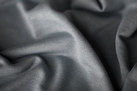 close up of gray textile or fabric backgroundの写真素材