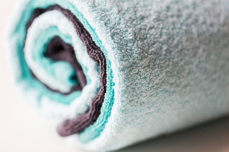 close up of bath towelsの写真素材