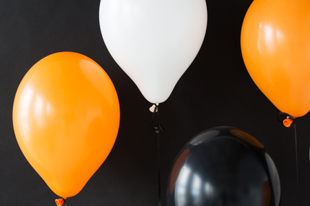 air balloons for halloween or birthday partyの写真素材