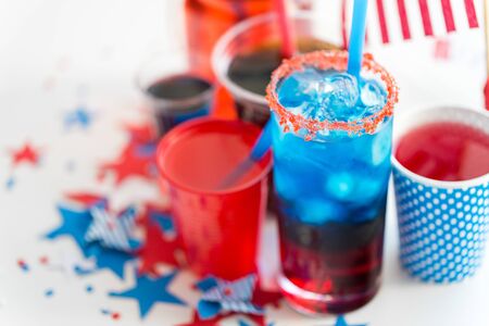 drinks on american independence day partyの写真素材