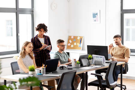 business team or startuppers working at office