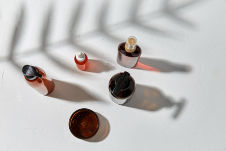 natural cosmetics and bodycare productsの写真素材