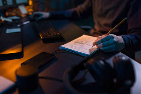 hacker using computer virus for cyber attackの写真素材