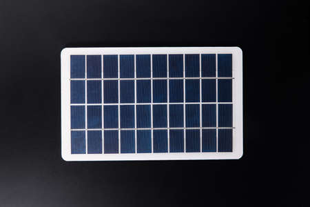 close up of solar battery on black backgroundの写真素材