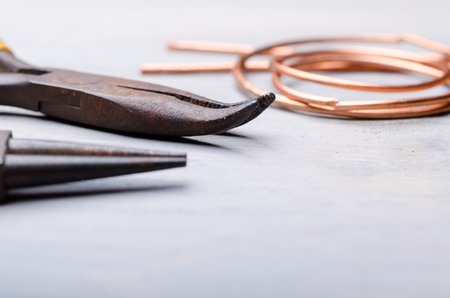 Copper Wire wrap Jewelry toolsの写真素材