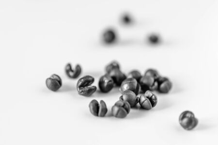 Closeup of fishing sinkers on a white background.の写真素材