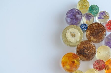 Ear piercing jewelry (plugs, tunnels, gauges) with space for text