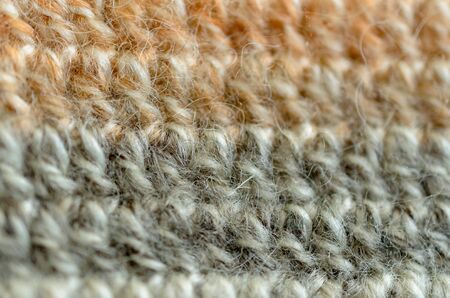 Crocheted or knitted Texture Close up, Fabric background