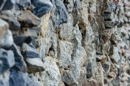Texture of old stone wall for background or textureの写真素材