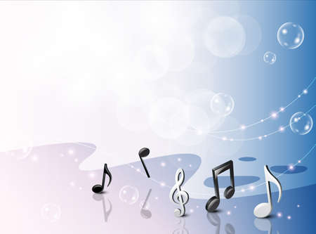 Background Collection Vol.01_ Dancing noteのイラスト素材