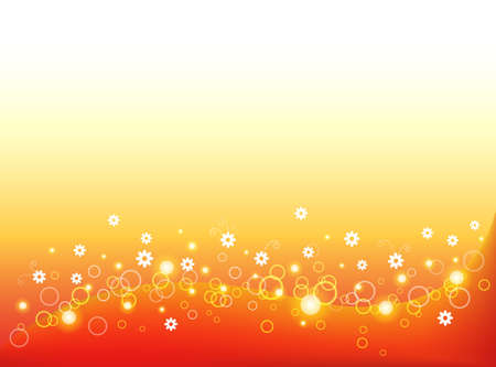Background Collection Vol.01_ butterfly fills a flower gardenのイラスト素材