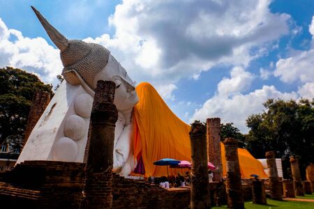 Posture of the Buddhaの写真素材