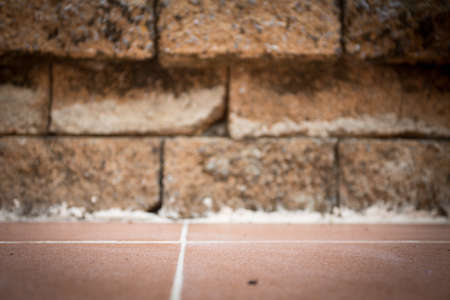 brick Background  With Some Space for Input Text Messageの写真素材