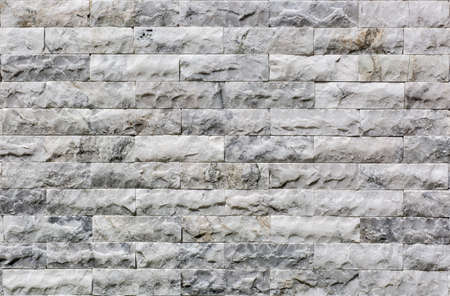 White marble  brick wall for background or textureの写真素材