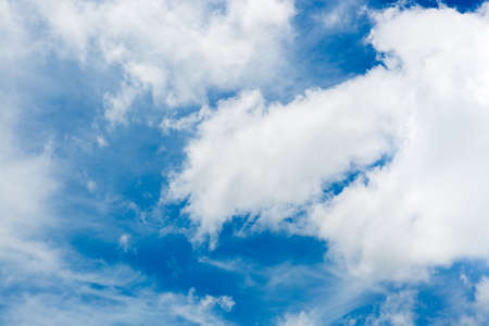 clouds in the blue sky