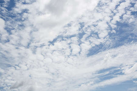 clouds in the blue sky
