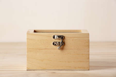 empty wooden box