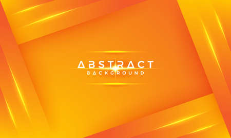 Modern geometric backgrounds with a mixture of yellow and orange, can be used to put your text. 3D orange background with 3D style.のイラスト素材