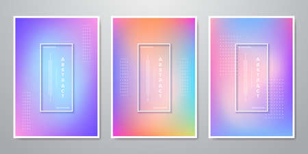 Abstract Trendy Gradient Shapes Holographic Backgrounds for Mobile Screen, Advertising, Backdrop, Brochure, Cover, Flyer, Invitation, Music Poster, Poster, Wallpaper, And Othersのイラスト素材