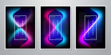 Abstract Trendy Gradient Shapes Background For Mobile Screen, Advertising, Backdrop, Brochure, Cover, Flyer, Invitation, Music Poster, Poster, Wallpaper, And Othersのイラスト素材