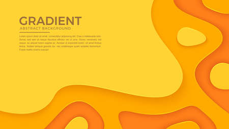 Dynamic textured background design in 3D style with orange color. Eps10 Vector Illustration.のイラスト素材