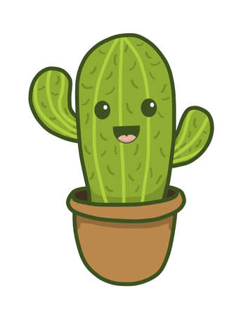 Happy Cactusのイラスト素材