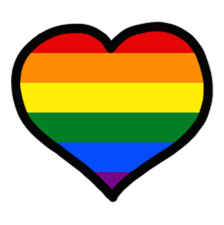 LGBT+ Pride Heartのイラスト素材