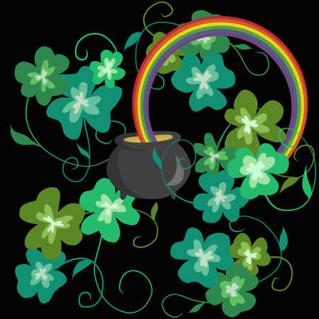 Irish Shamrock Illustraionの写真素材