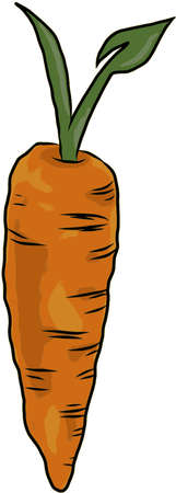 Vegan Carrot Symbol Illustrationのイラスト素材