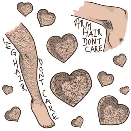 Leg hair don't care!のイラスト素材