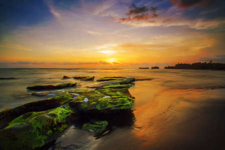 Sunset in Baliの写真素材