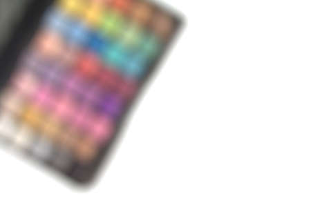 Blurred eyes shadow palette for beauty background conceptの写真素材