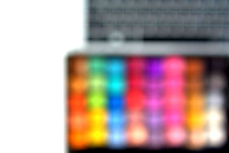 Blurred eyes shadow palette for beauty background conceptの写真素材