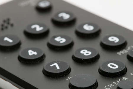 Black Remote controler with Black buttoms の写真素材