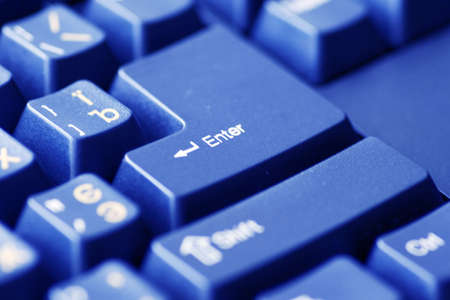 Closeup of computer keyboard. Enter.の写真素材