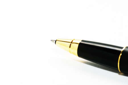 Pen on the paper.の写真素材