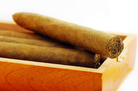 cigars texture. Cigars in box.の写真素材