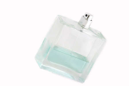 Perfume bottle on a white background