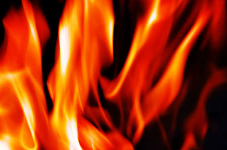 Burning fire close-up, may be used as background