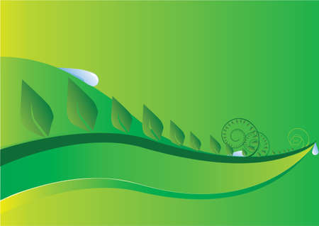 Abstract green background with water dropのイラスト素材