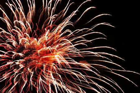 large salute on a black background の写真素材