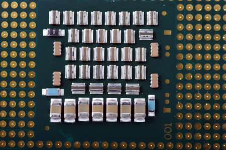 Computer processor close up 