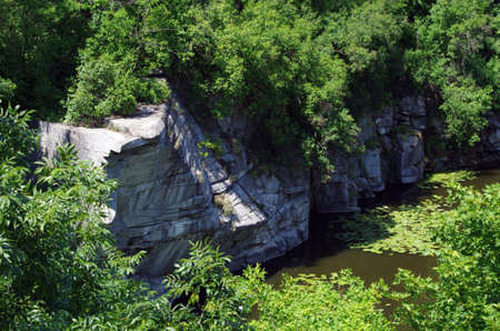 Gornij Tikich river in Buki village, Ukraine - landscape.の写真素材