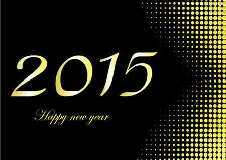 illustration  of Happy New Year 2015 