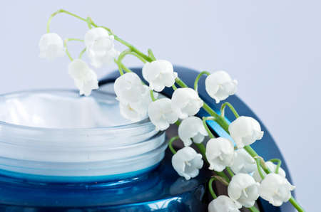 Flowers in a bowl color of brown with SPA conceptの写真素材