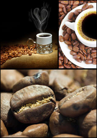 Coffee Collageの写真素材