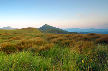 The highest mountain of Ukraine Hoverla 2061 m. Chornogora ridge, Ukraine.の写真素材