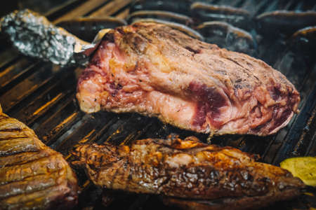 Grilled beef of excellent qualityの写真素材