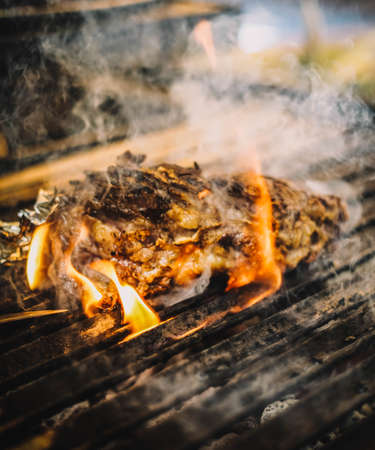 Grilled beef of excellent qualityの写真素材