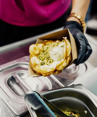 Delicious bubble waffle to take on the go